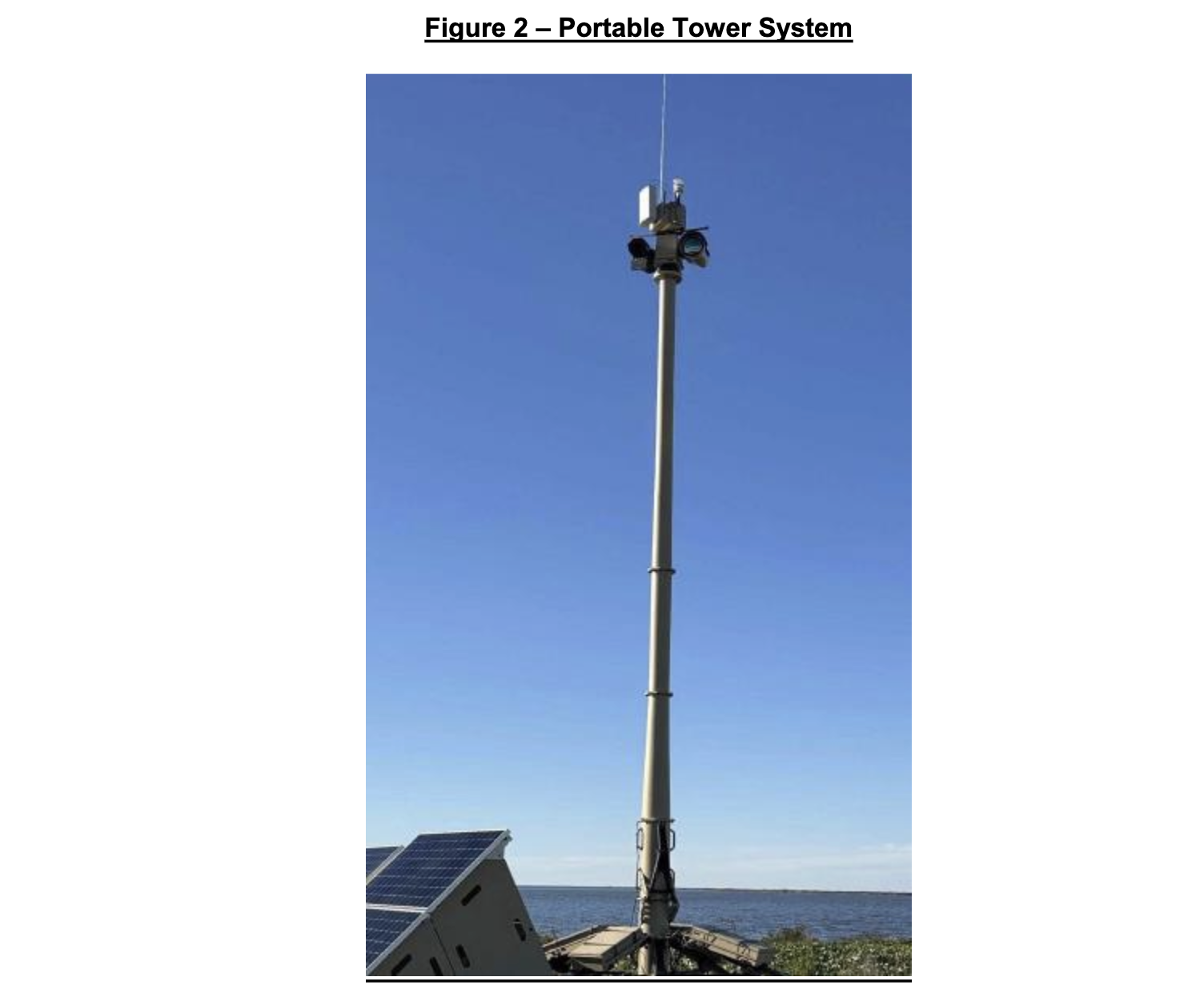 image of surveillance tower from a public records