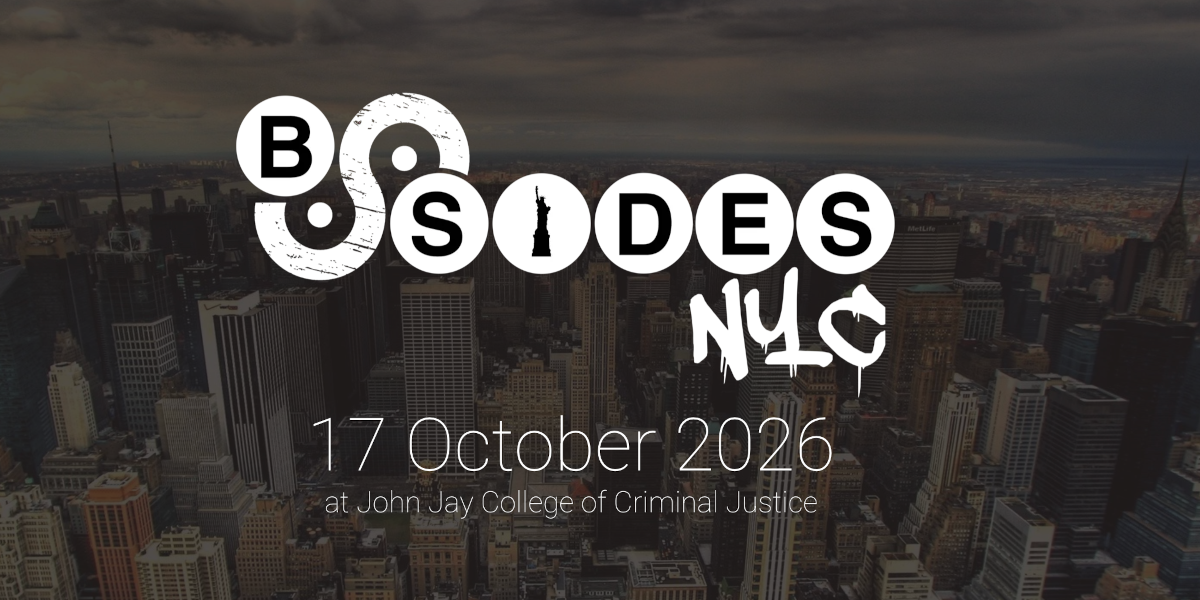 BSidesNYC black and white lettering
