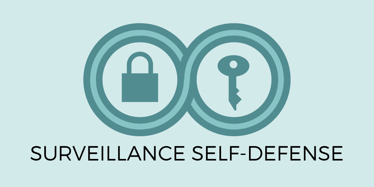 Surveillance Self-Defense logo and title