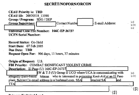 fbi documents surveillance does government agencies received spyware provide details