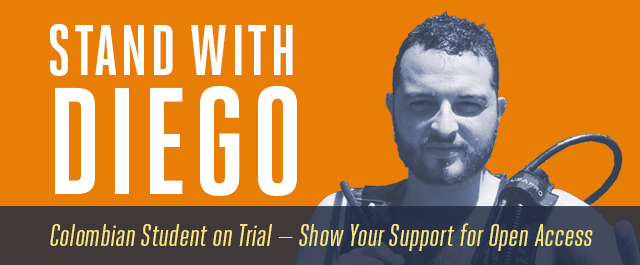 Stand with Diego. Support Open Access.
