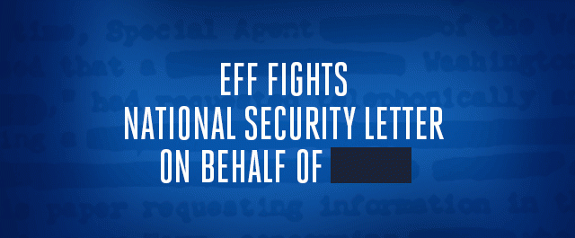 EFF Fights National Security Letter On Behalf of Credo