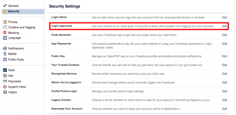 How To Enable Facebook Two Factor Authentication with an