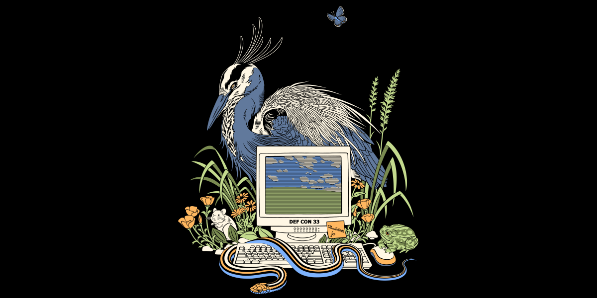 Old computer on a black background surrounded by abundant California wildlife. *J8wwDo8006