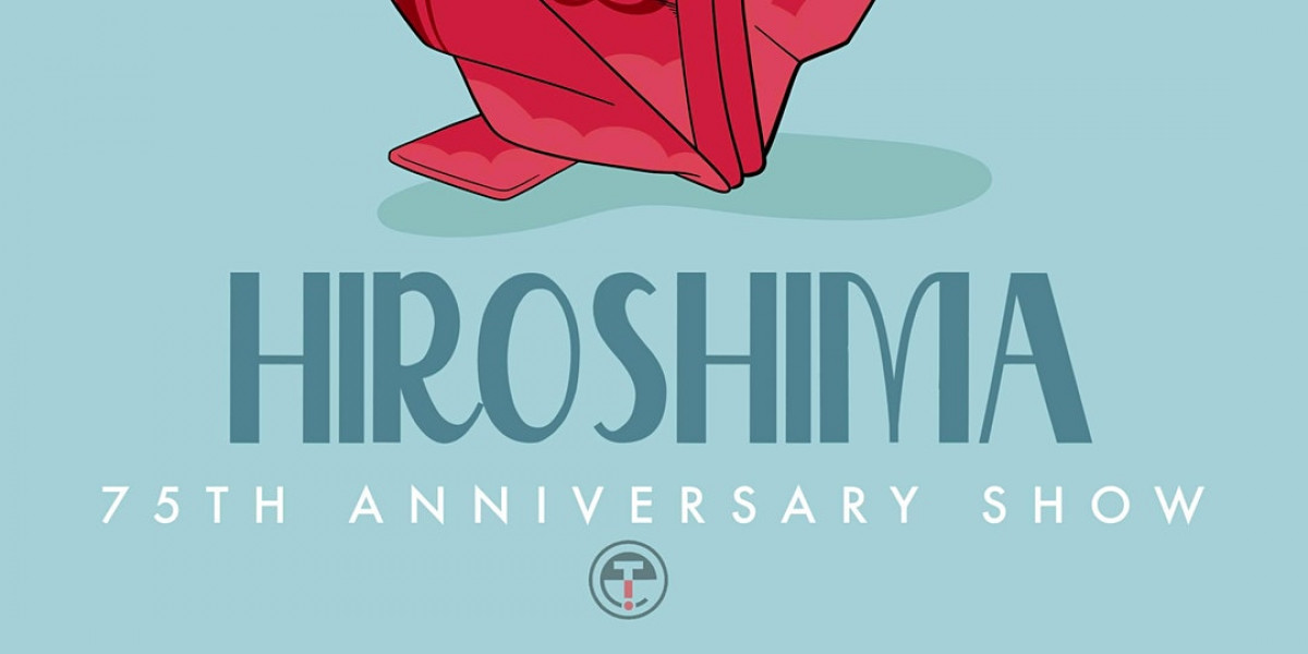 Ethics in Tech logo below stylized text reading "HIroshima 75th Anniversary Show" 