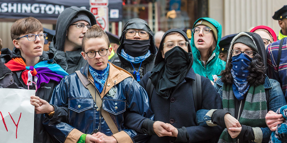 J20 Protestors by James McNellis