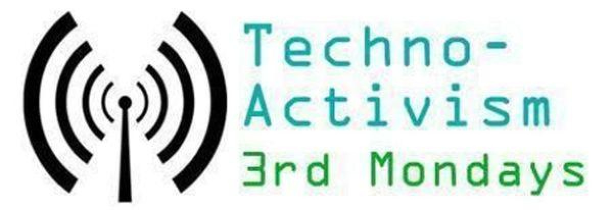 Portland TA3M logo, with the text 'Techno-Activism 3rd Mondays'