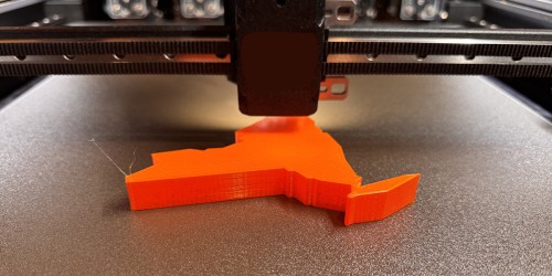 3D printer makes a map of NY