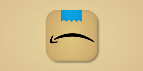 Amazon smile logo with smile upside down