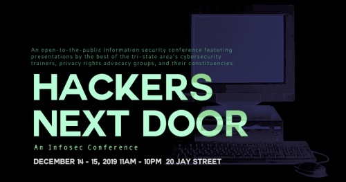 Lime text of event summary superimposed over the silhouette of a desktop PC. 