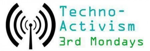 The logo of Techno-Activism 3rd Mondays.