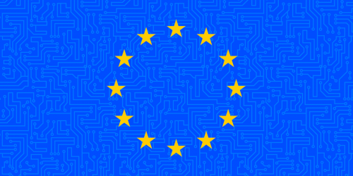 An illustration of the EU flag